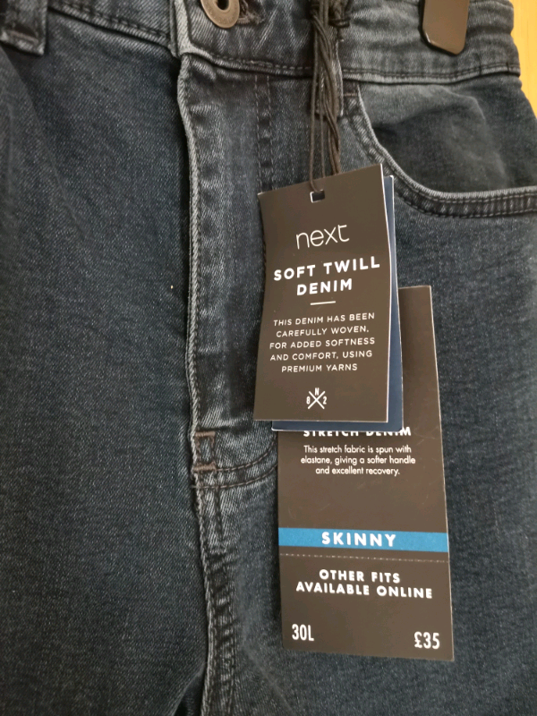 Next skinny fit indigo jeans. New with 